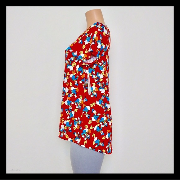 LuLaRoe Disney Classic Tee Small Donald Duck LLR - Picture 2 of 8